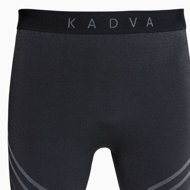 Komplet pánského termoregulačního prádla KADVA Streif Set bezešvý černý 22