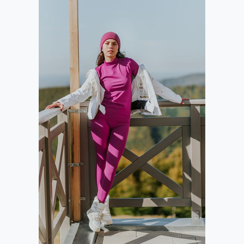 Komplet dámského termoregulačního prádla KADVA Glacier W Set bezešvé fuchsie 9