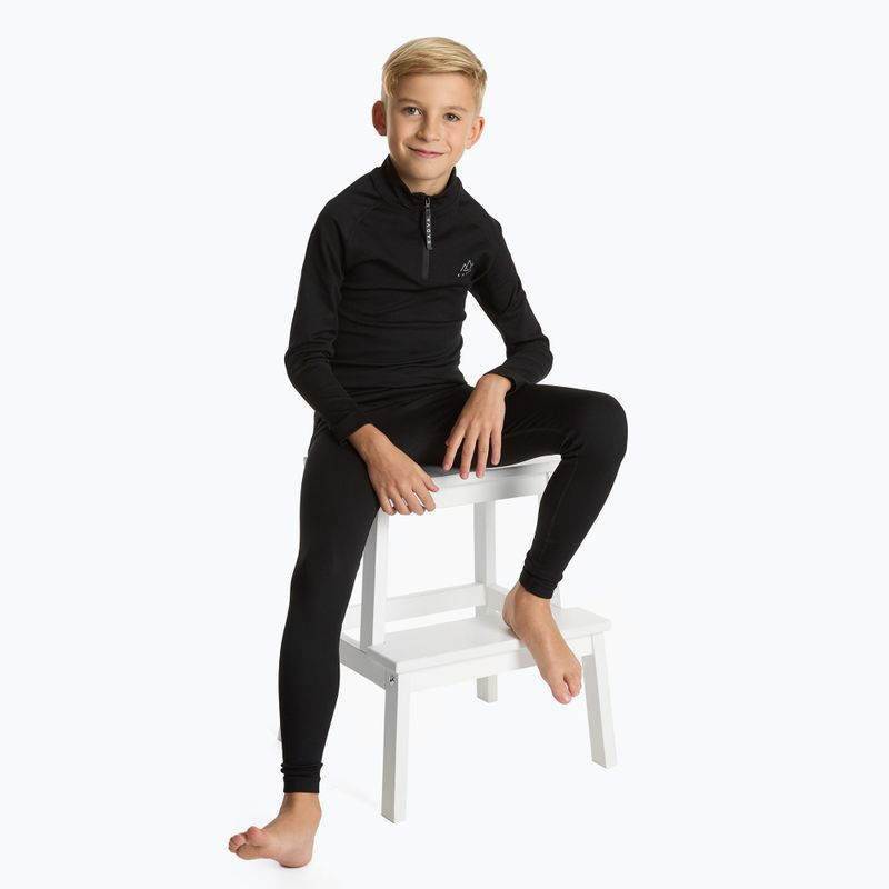 Komplet termoregulačního prádla pro děti KADVA Tyros Set Jr bezešvý černý 8