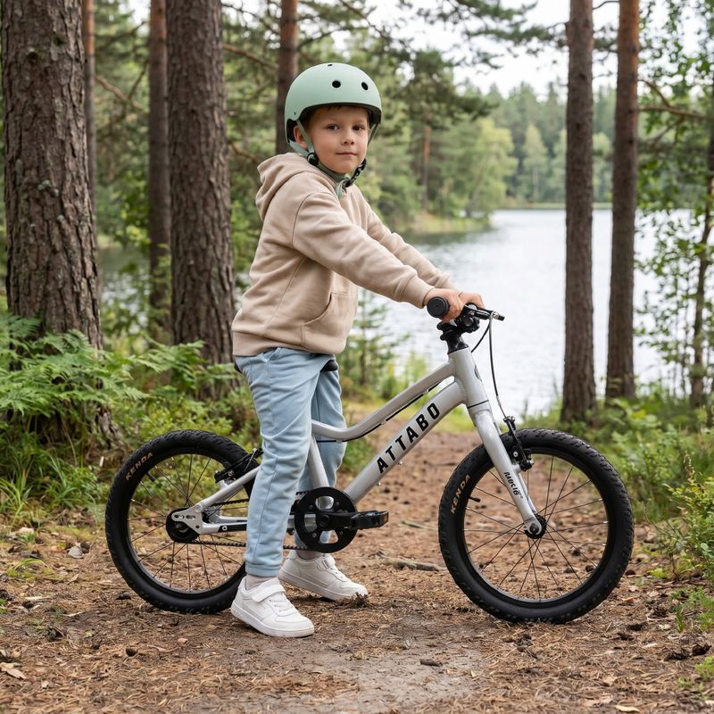 Dětské kolo ATTABO EASE 16" B stříbrné 6