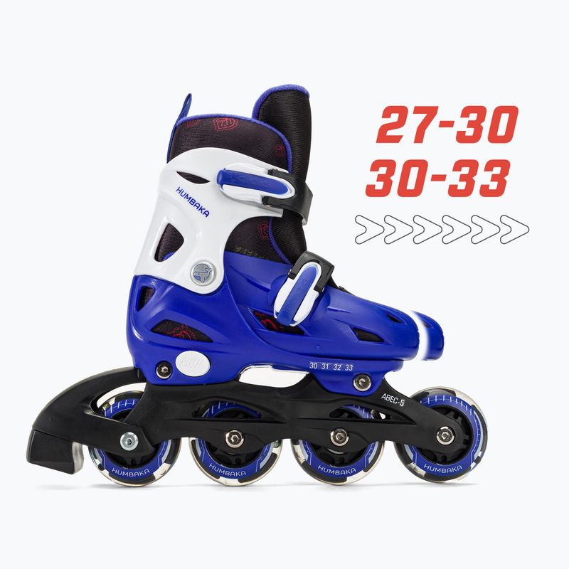Dětské kolečkové brusle HUMBAKA Starjet LED 3v1 modré 2