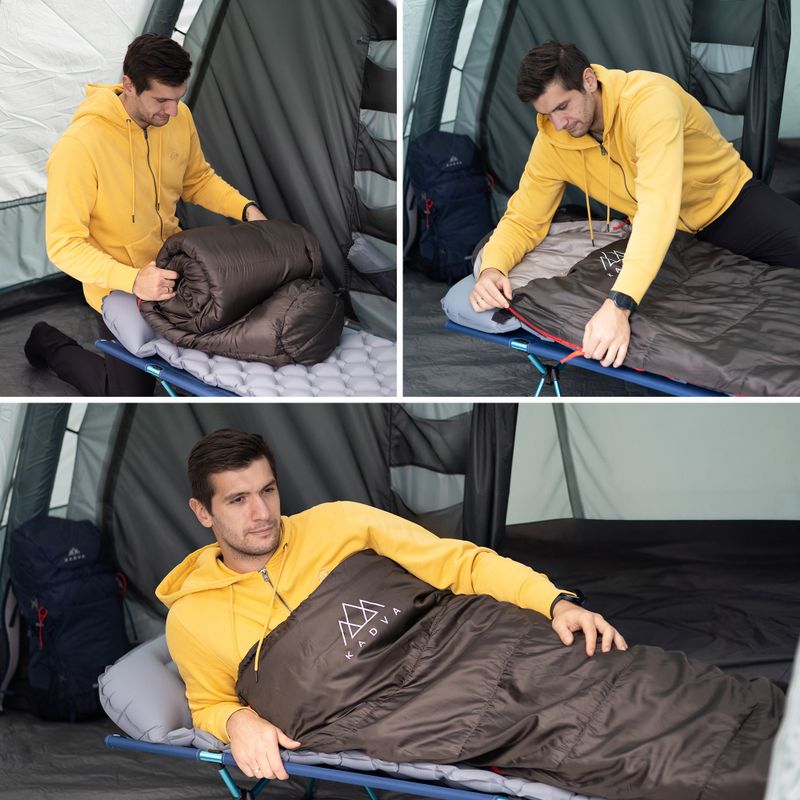 Spací pytel KADVA Mumio R pravý černý 5