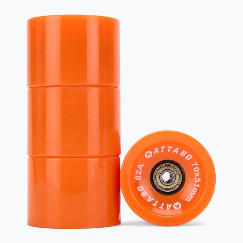 Longboardová kolečka ATTABO 70x51 mm 4 ks orange 2