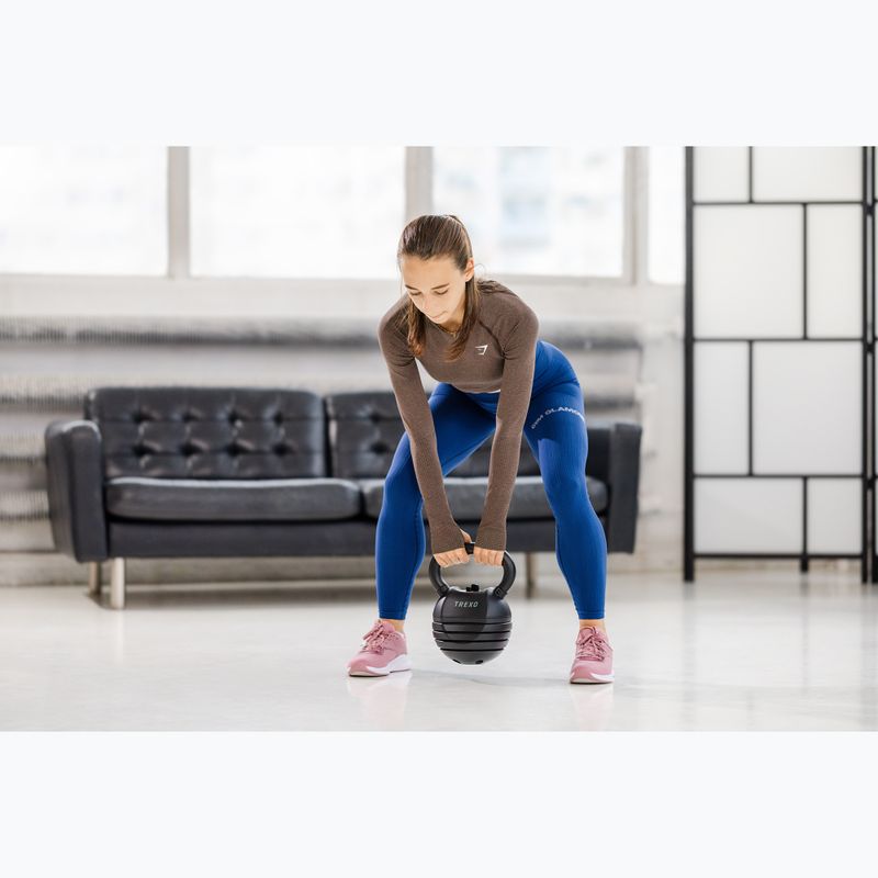 Nastavitelný kettlebell TREXO 14 kg 8