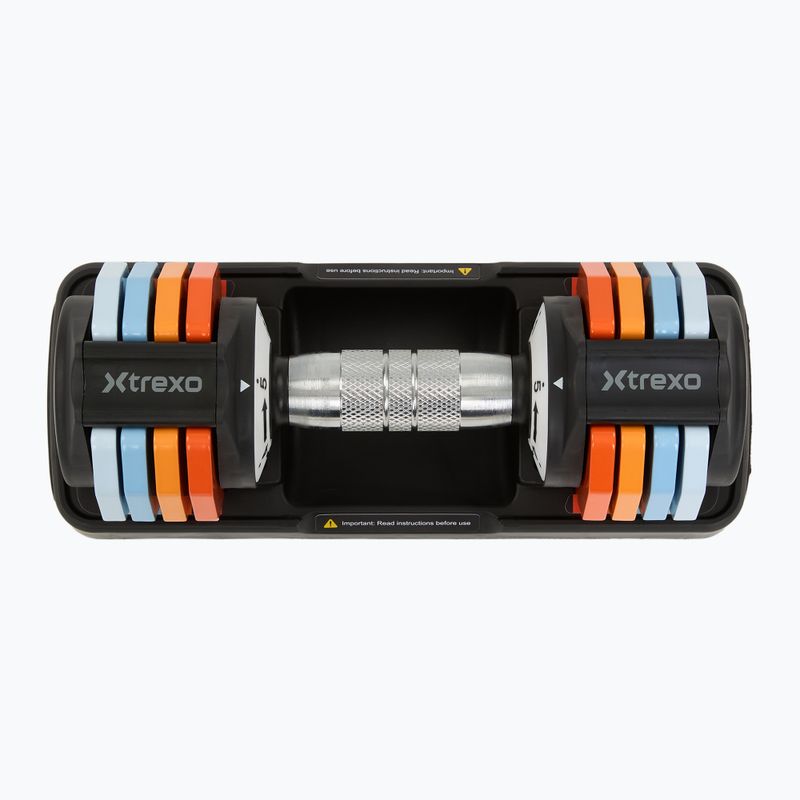 Nastavitelná sada činek XTREXO 2 x 5 kg multicolor 3