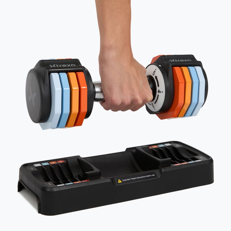 Nastavitelná sada činek XTREXO 2 x 5 kg multicolor 10
