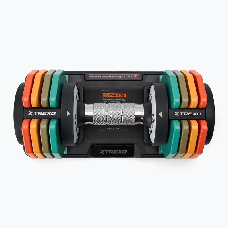 Nastavitelná sada činek TREXO 2 x 10 kg multicolor 2