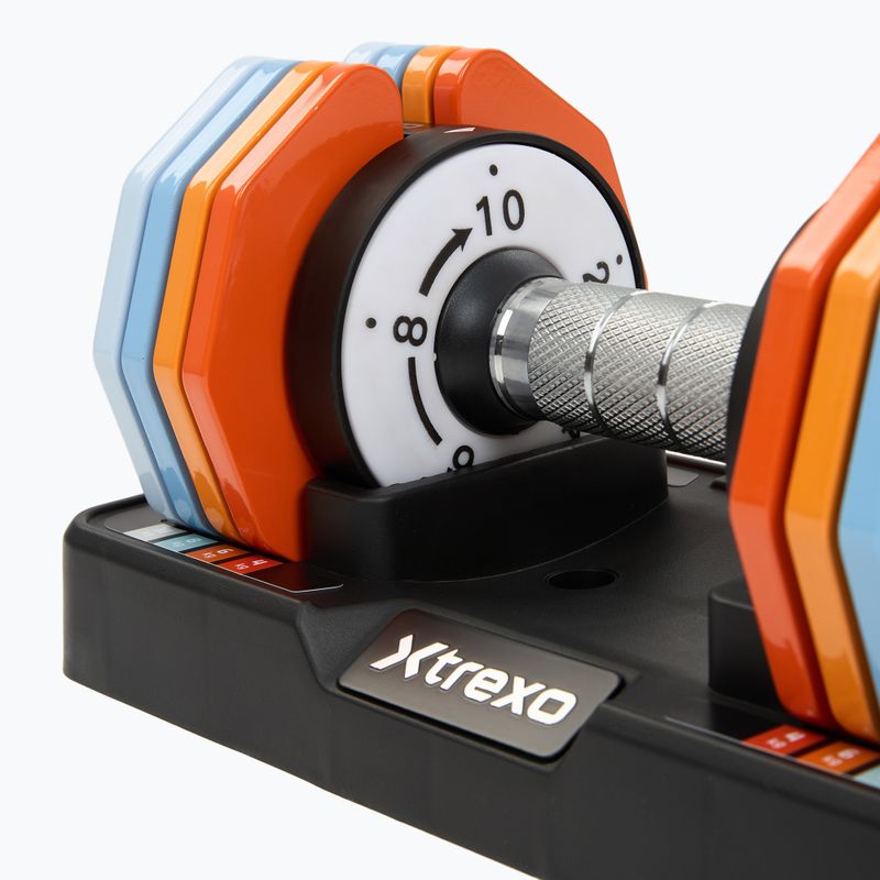 Nastavitelná sada činek XTREXO 2 x 10 kg multicolor 5