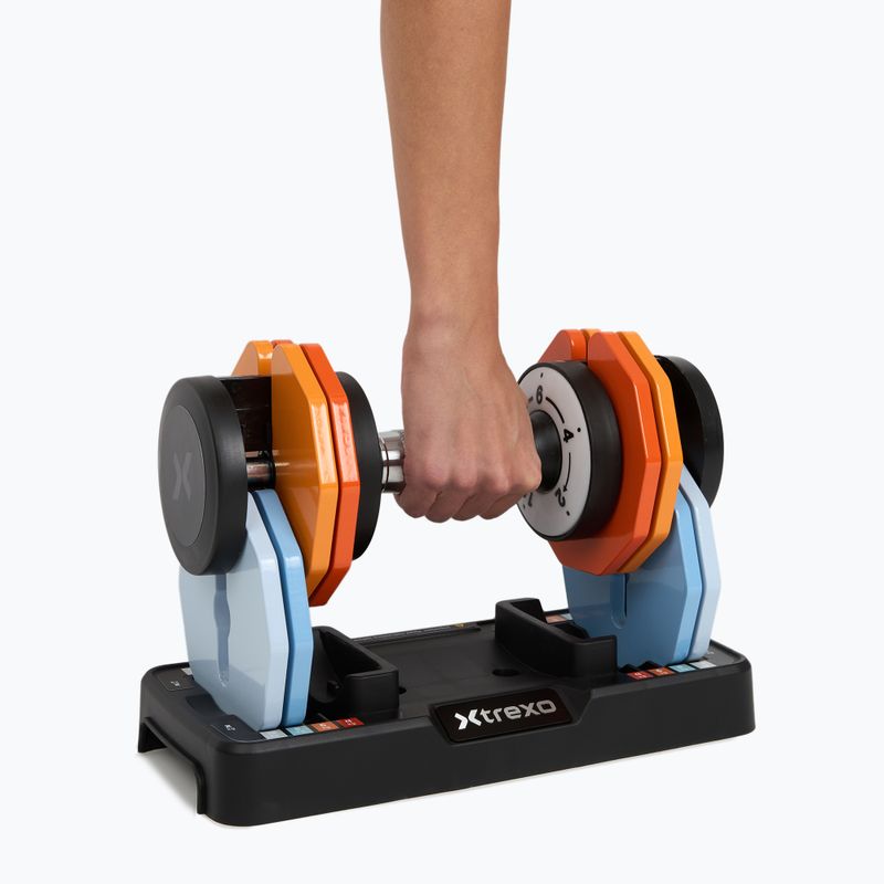 Nastavitelná sada činek XTREXO 2 x 10 kg multicolor 11