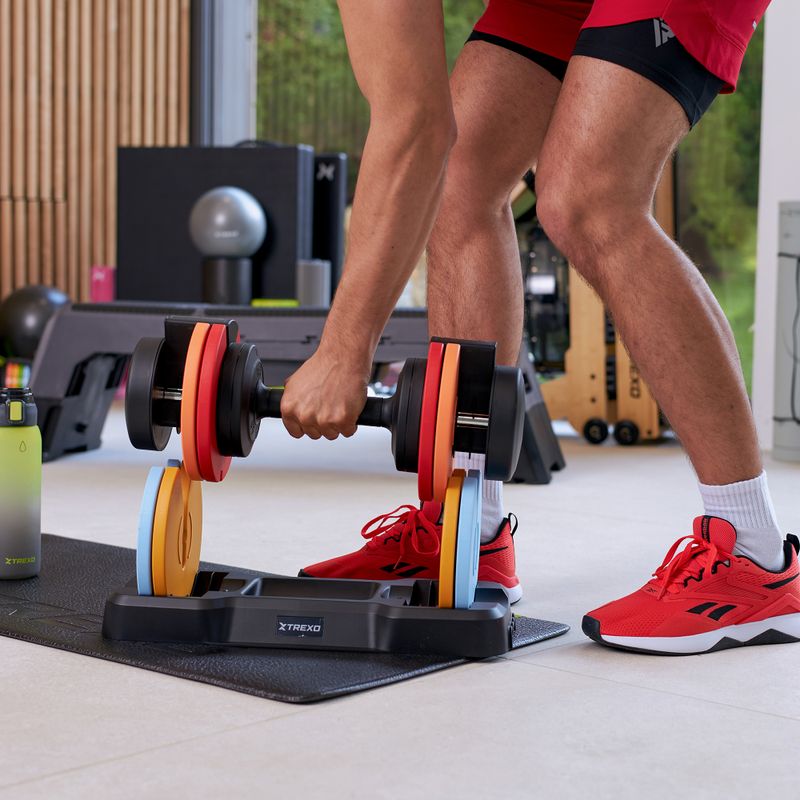 Nakládací činka XTREXO 25 kg multicolor 9