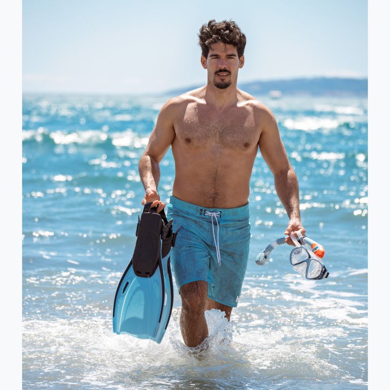 Šnorchlovací sada  AQUASTIC Shoal maska + šnorchl + ploutve modrá 14