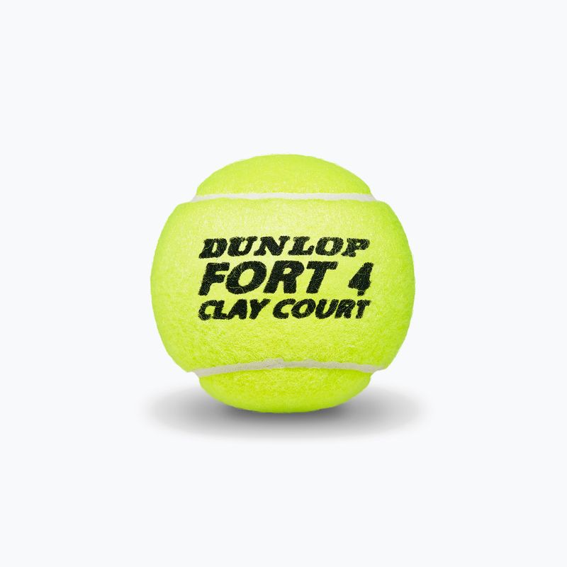 Tenisové míče Dunlop Fort Clay Court 4B 18 x 4 ks žluté 601318 3