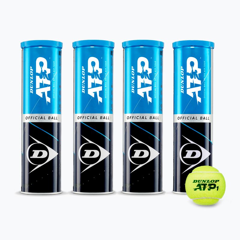 Dunlop ATP 18 x 4 tenisové míče žluté 601314 2