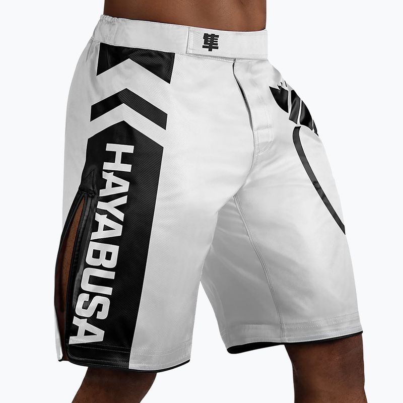 Hayabusa Icon Fight tréninkové šortky bílé ICFS-WH-M 2