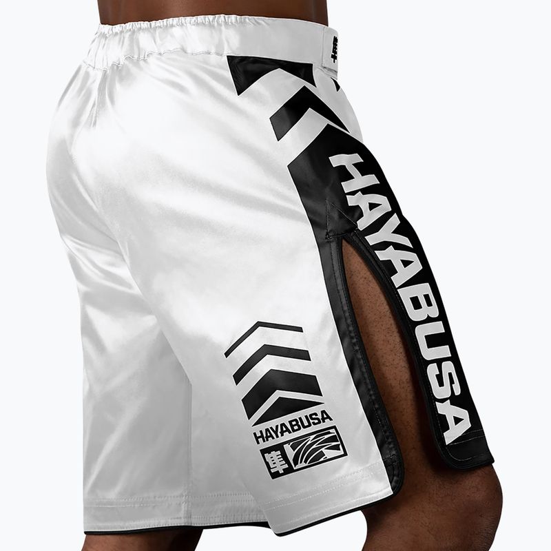 Hayabusa Icon Fight tréninkové šortky bílé ICFS-WH-M 5