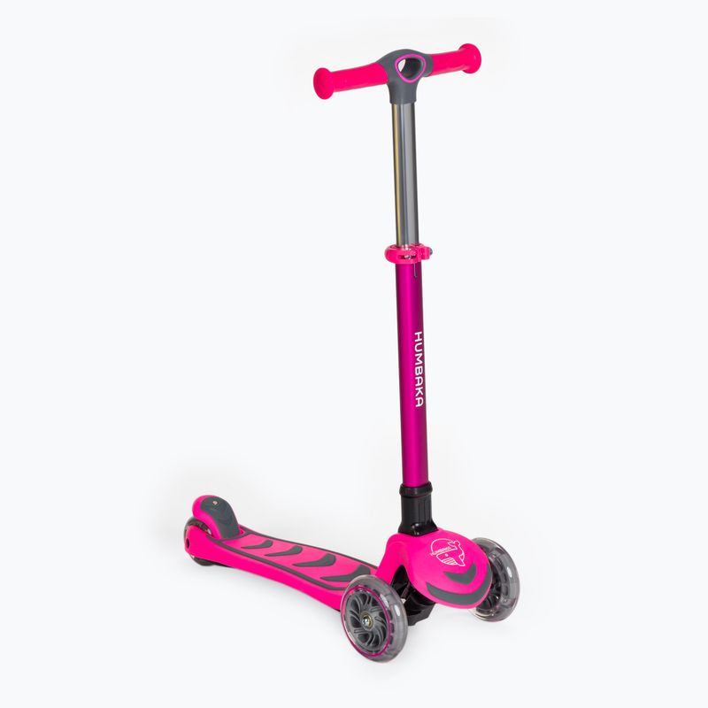 HUMBAKA Mini T dětská tříkolová koloběžka růžová HBK-S6T