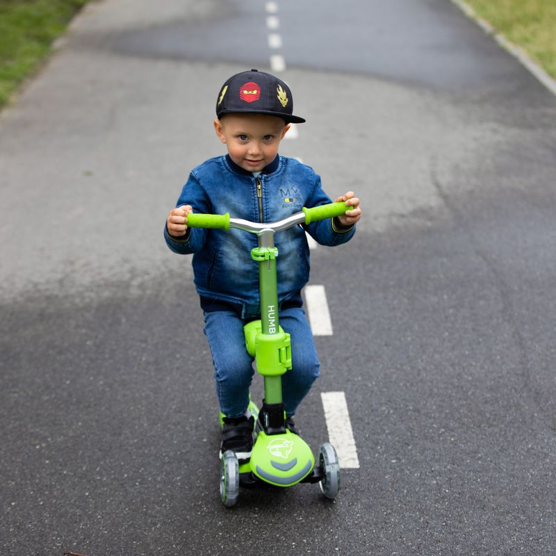 Dětská tříkolka koloběžka HUMBAKA Mini Y zelená HBK-S6Y 8