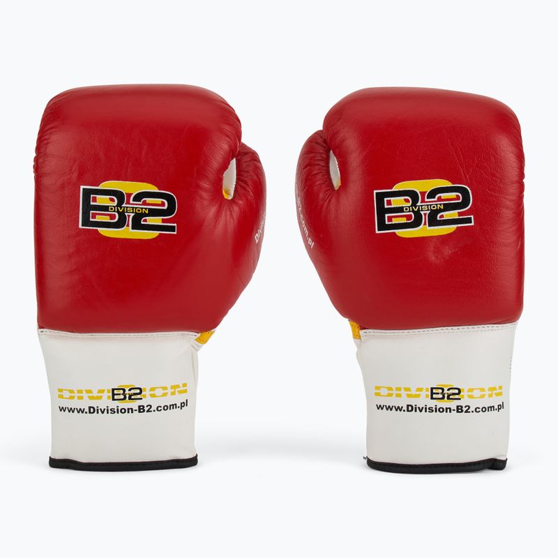 Boxerské rukavice  DIVISION B-2 DIV-PFG1500 Pro 3-Layer Foam red/white 2
