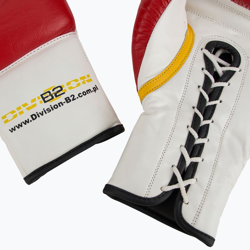 Boxerské rukavice  DIVISION B-2 DIV-PFG1500 Pro 3-Layer Foam red/white 6