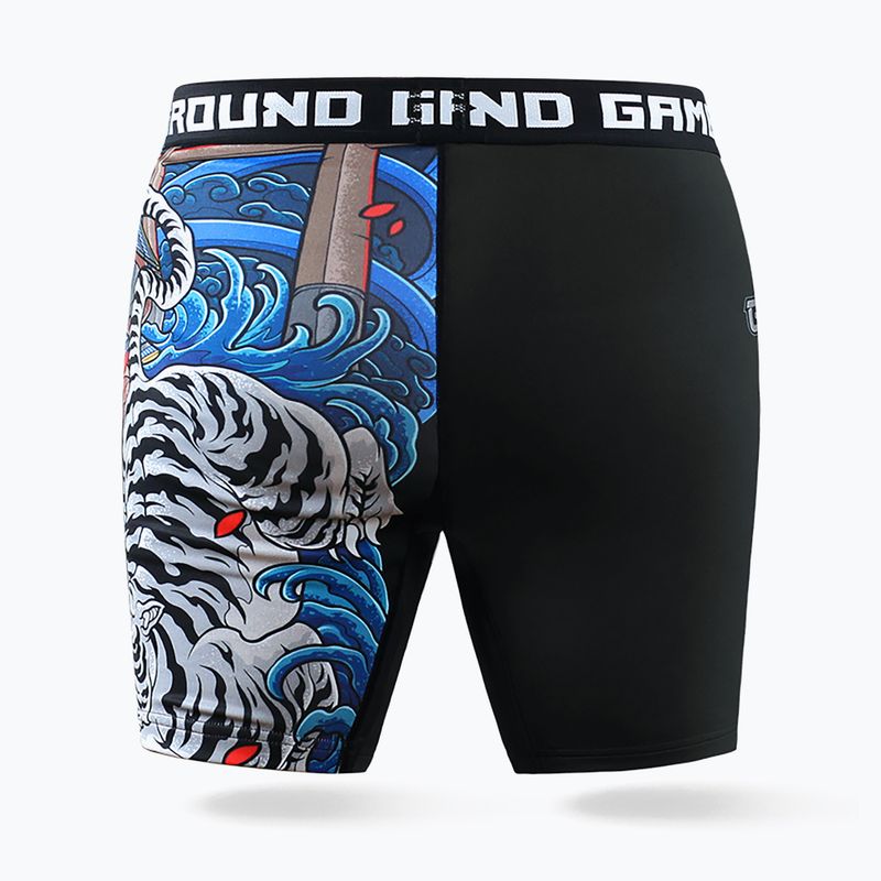 Ground Game Vale Tudo Yokai 3.0 pánské tréninkové šortky černá/barevná 2