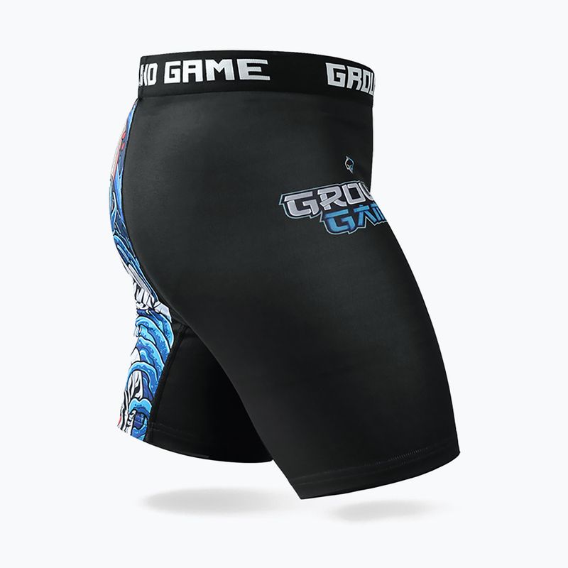 Ground Game Vale Tudo Yokai 3.0 pánské tréninkové šortky černá/barevná 4