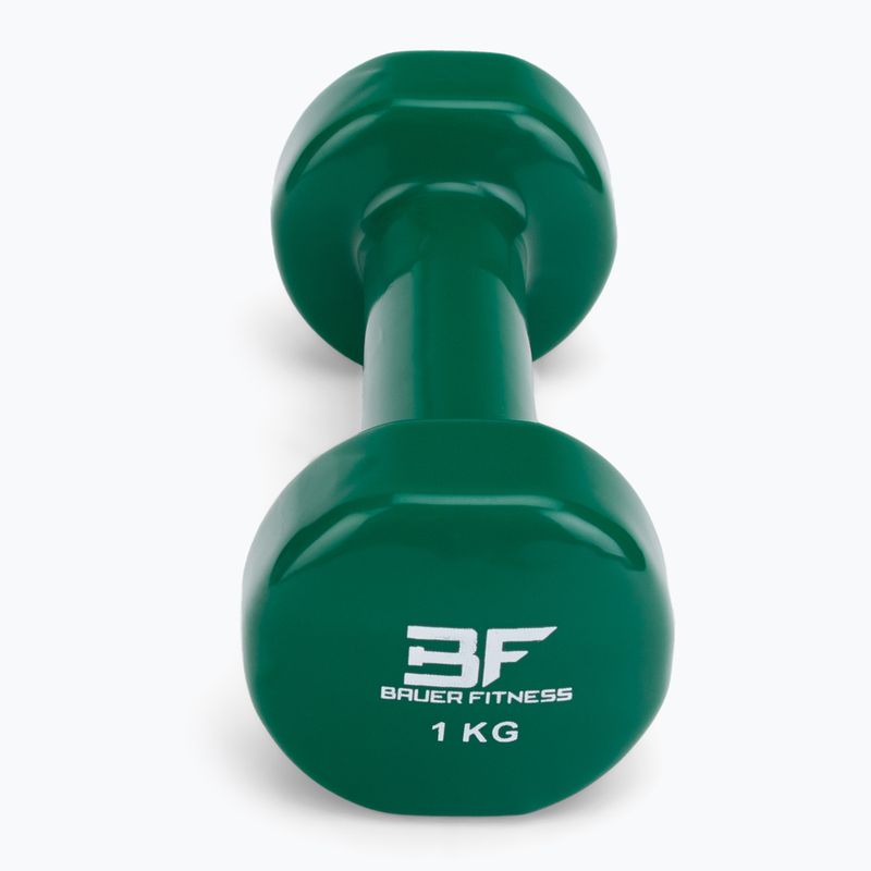 Vinylová činka Bauer Fitness 1 kg žlutá AC-1402 3