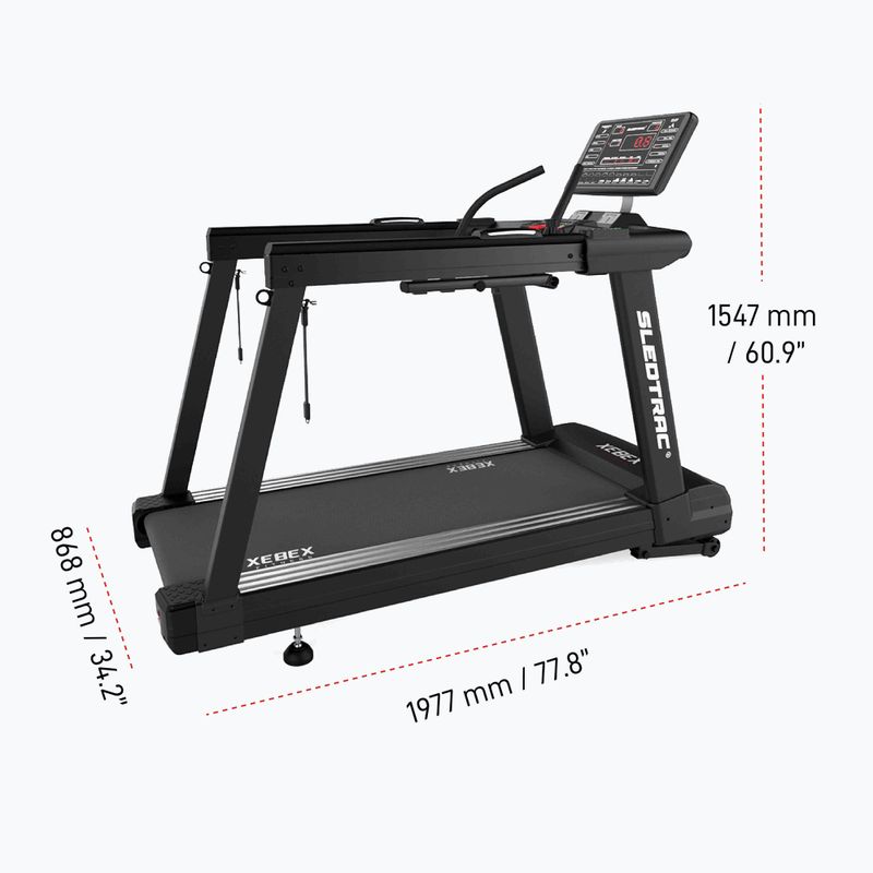 Elektrický běžecký pás XEBEX SledTrac 6000 black 12
