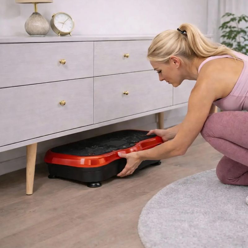 Vibrační plošina Extralink Moonwalk Spin Move black/red 12