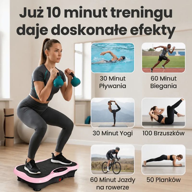 Vibrační plošina Extralink Moonwalk Spin Move black/pink 13