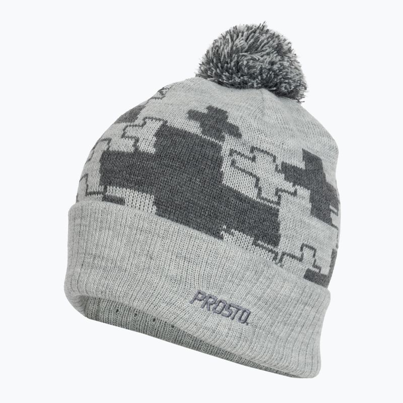 Zimní čepice PROSTO Winter Snowmzy gray 3