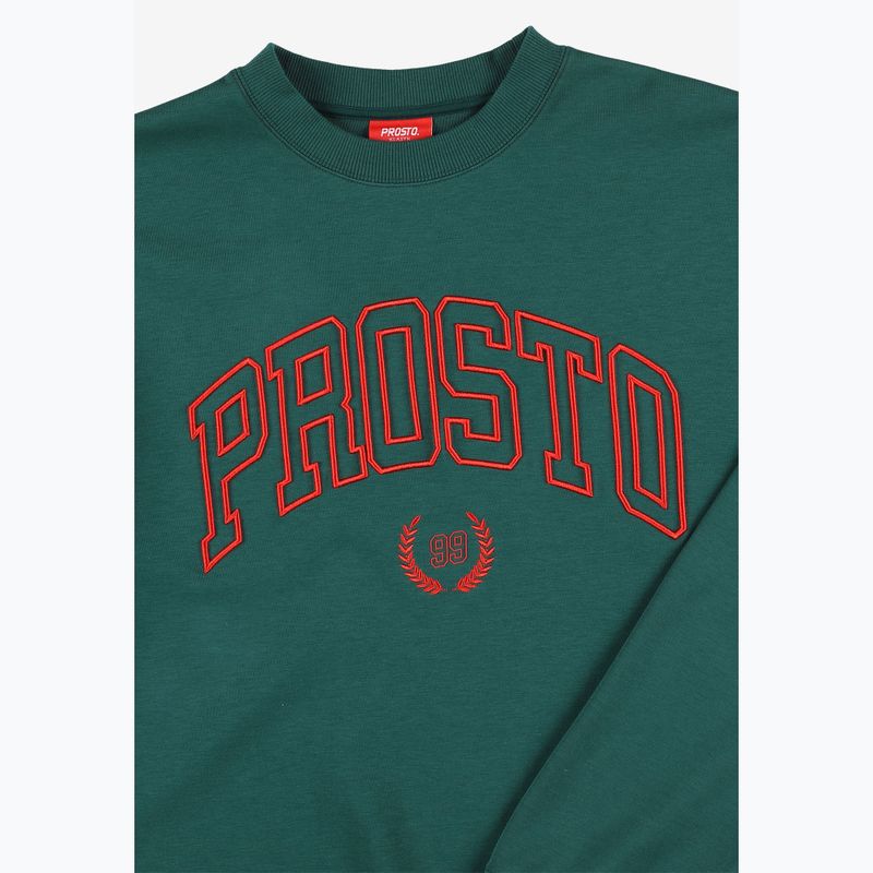 Pánská mikina PROSTO Crewneck Varsity green 3