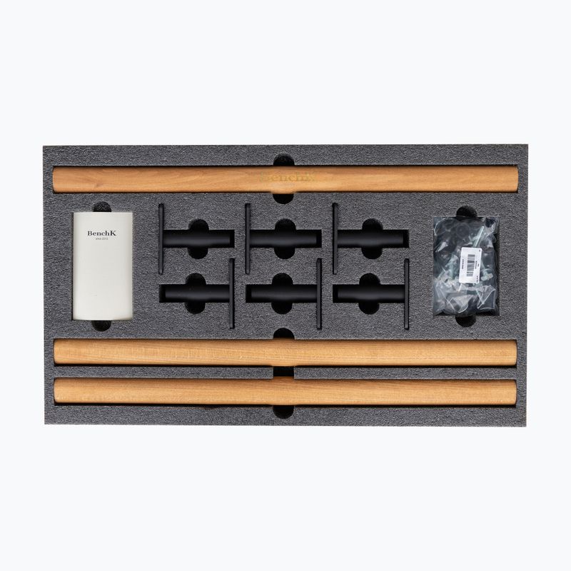 Gymnastický žebřík BenchK 711B+A076 black matte/oak 3