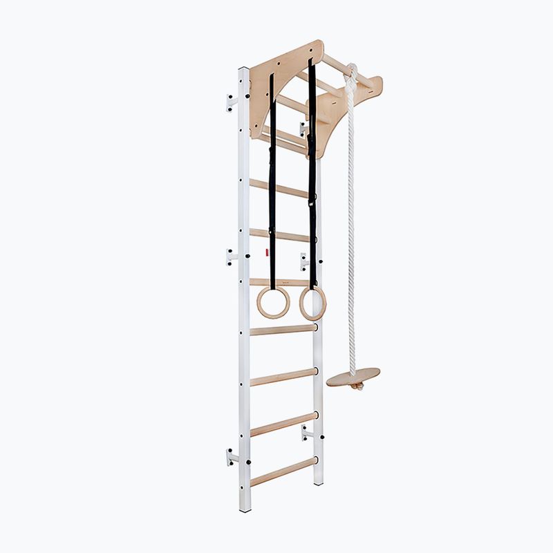 Gymnastický žebřík BenchK 711W+A204 white matte/oak