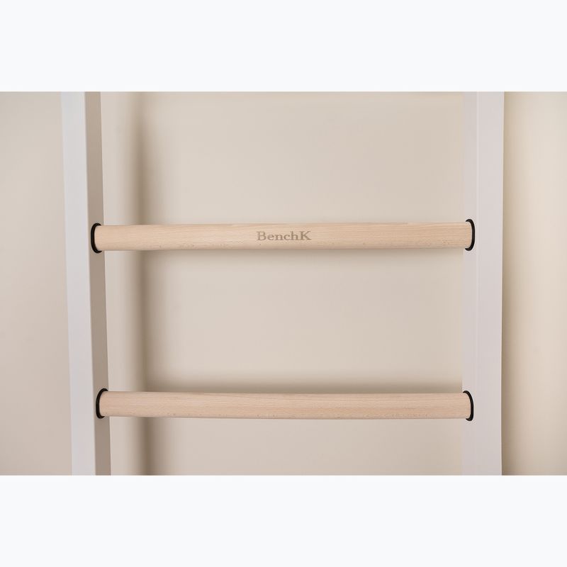 Gymnastický žebřík BenchK 711W+A204 white matte/oak 2