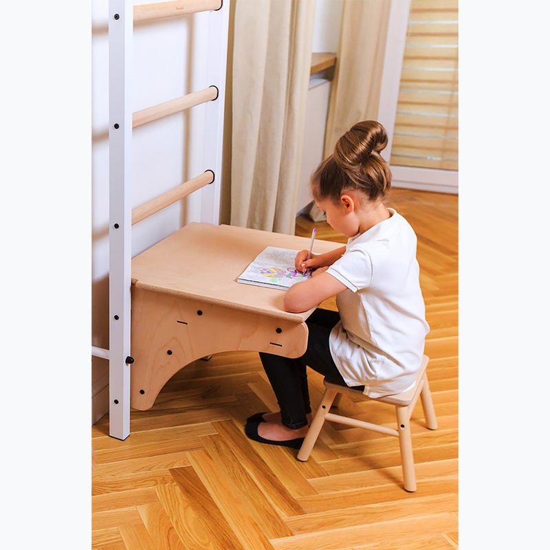 Gymnastický žebřík BenchK 712W white matte/oak 7