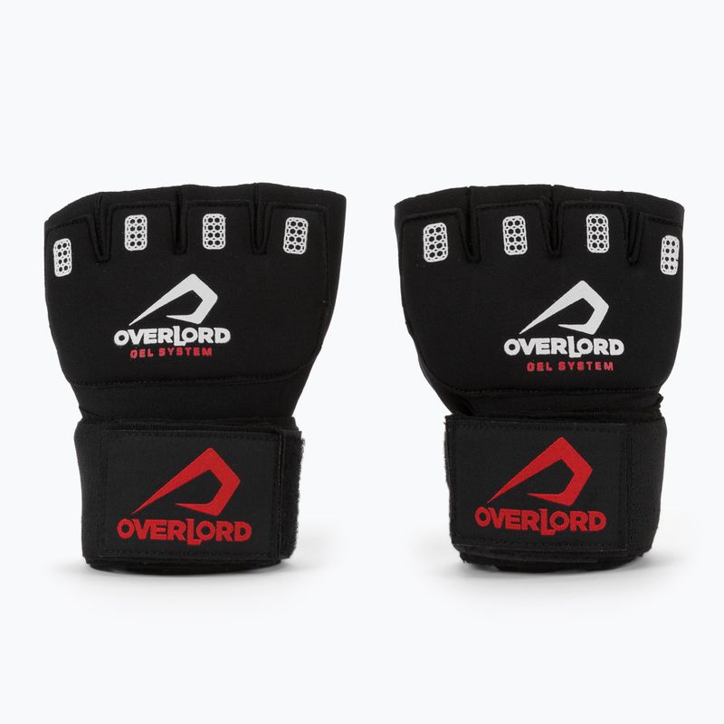 Boxerské bandáže Overlord neopren + gel černá 202001-BK/SR