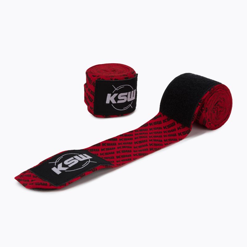 Boxerské bandáže KSW červené