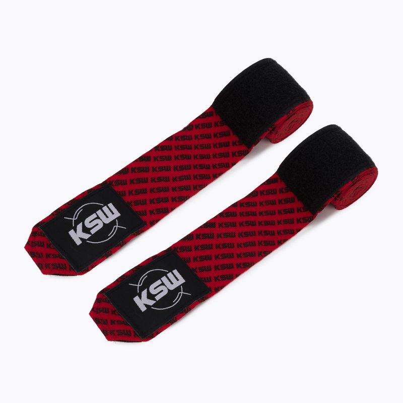 Boxerské bandáže KSW červené 2