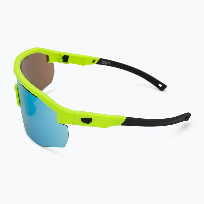 Sluneční brýle GOG Argo matt neon green/black/reflex white/blue 5