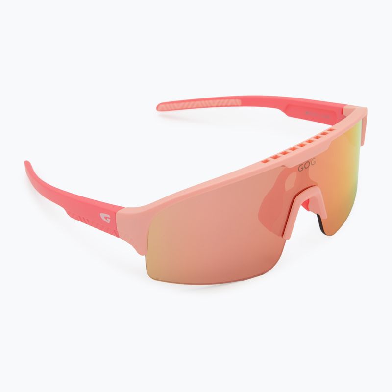 Dětské sluneční brýle GOG Petra matt light pink/pink reflex red