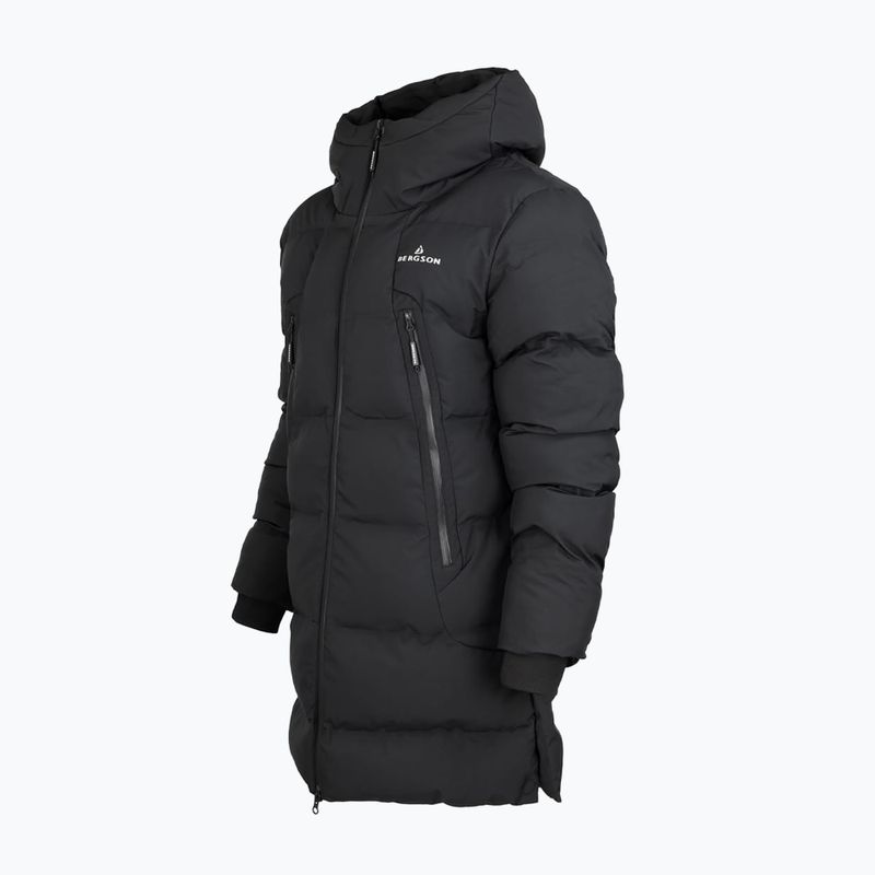 Pánský zateplený kabát BERGSON Snow Leopard Primaloft černý 4