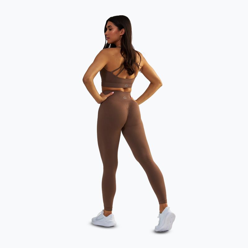 Dámské fitness legíny BeShaped Gym Queen brown 3