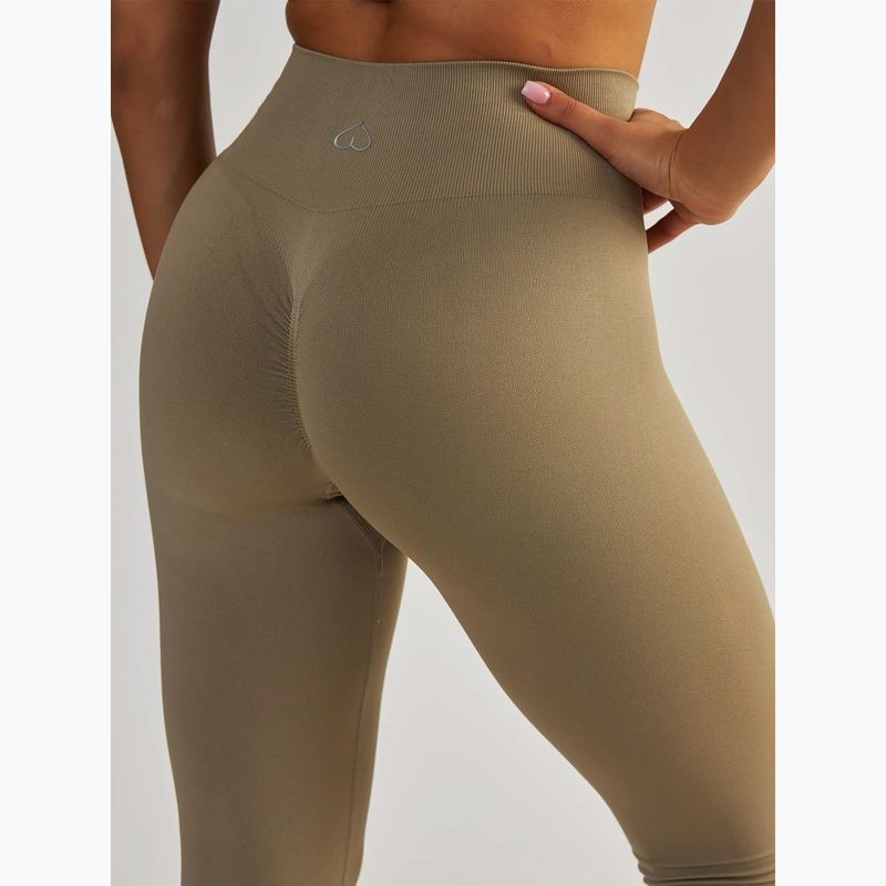 Dámské fitness legíny BeShaped Gym Queen taupe 6