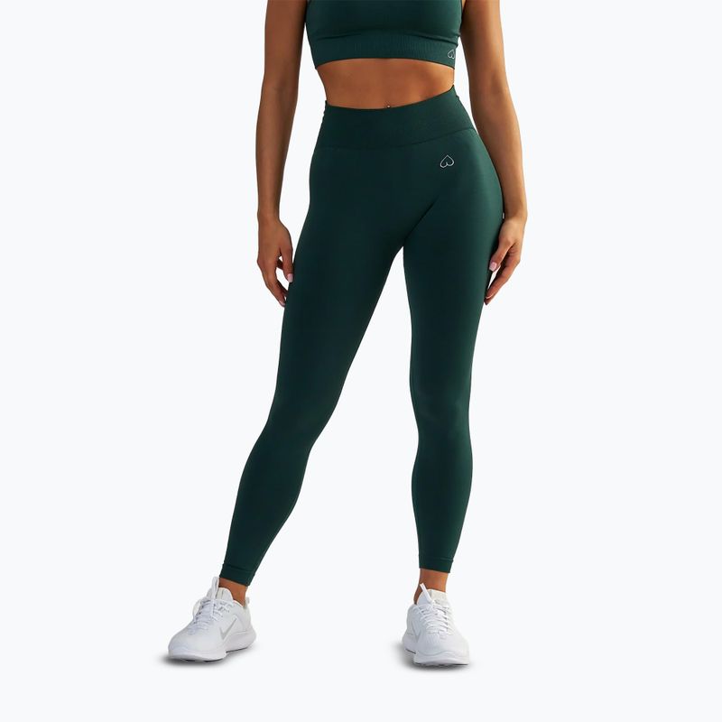 Dámské fitness legíny BeShaped Shape Up dark green