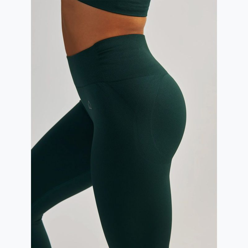 Dámské fitness legíny BeShaped Shape Up dark green 6