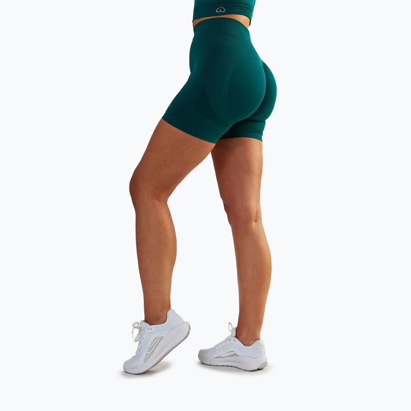 Dámské tréninkové šortky BeShaped Power Up! dark green 4