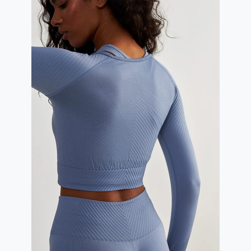 Dámský fitness  top BeShaped Femme Force LS light blue 6
