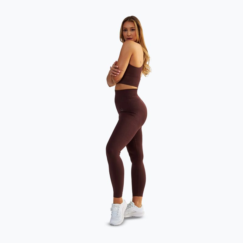 Dámské fitness legíny BeShaped Body Boost brown 4