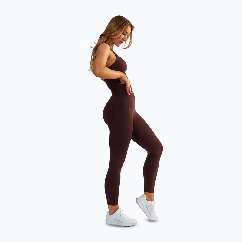 Dámské fitness legíny BeShaped Body Boost brown 5