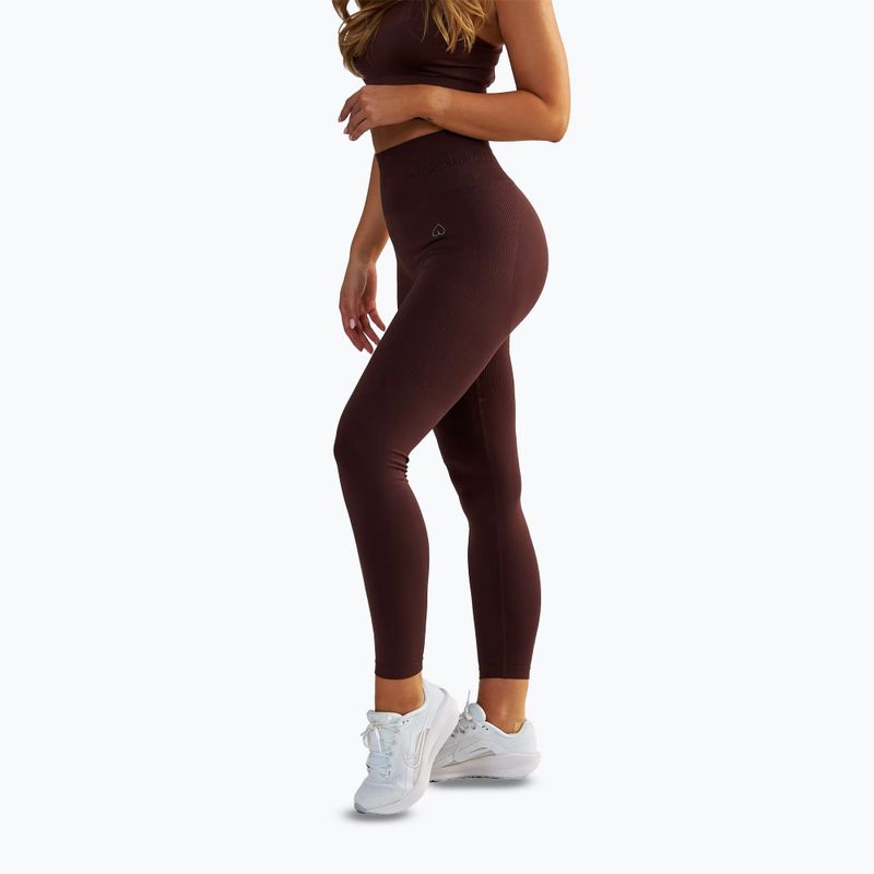 Dámské fitness legíny BeShaped Body Boost brown 6